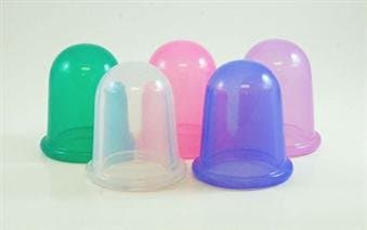 Silicone Cup for massage, large, 5pcs