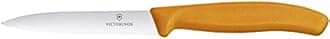 Victorinox Paring Knife Swiss Classic with pointed Tip/Wavy Edge, Stainless Steel, Orange, 30 x 5 x 5 cm