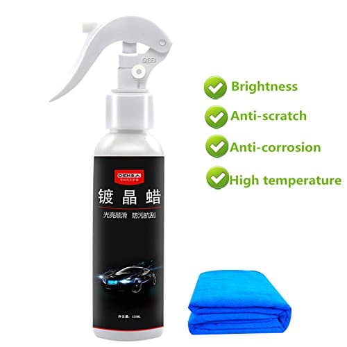 Car Coating Kit, Liquid Car Coating, Molie Auto Coating Agent Water Repellent Oxidation Resistant Liquid Paint Protection Increase Gloss and Shine|Hydrophobic|UV Resistance(With A Towel,120ml)