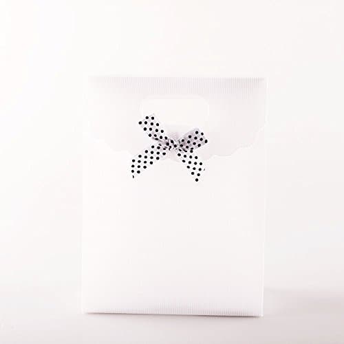 10pcs 16.5 * 12.5 * 6cm Small Plain White Gift Bag Bulk Goodie Bags Bulk Purchase Gift Bags