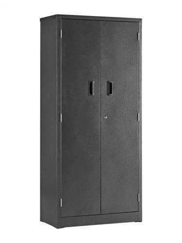 Globel Heavy Duty Tall Lockable Cupboard Storage Unit Shelving Racking