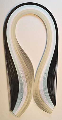 Quilling strips 5 mm/420 mm Mix Grey