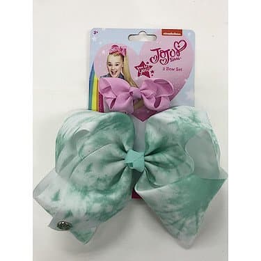 JoJo Siwa Tie Dye Bow 2 Pack - Mint