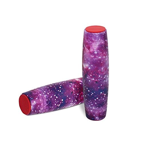 [2 Pack] Fidget Roller Stick Tabletop Toy Rolling Stick Toy Anxiety Release for Office Home Party Class Bar - Purple Galaxy (Purple Galaxy)