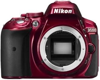 Nikon D5300 Digital SLR Camera Body Only - Red (24.2 MP) 3.2 inch LCD with Wi-Fi and GPS