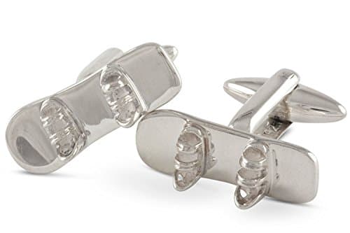 Snowboard Cufflinks Sterling Silver