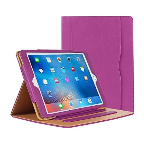iPad Pro 10.5 Case, INV Smart Slim PU Leather Wallet Case for New iPad pro 10.5 inch 2017 Version with [Auto Sleep/Wake Feature] &amp; [Light weight] [Compatible With iPad Pro 10.5 Screen Protector] (PINK)