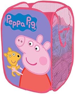 Peppa Pig Pop Up Hamper, 13.5 x 13.5 x 21.5