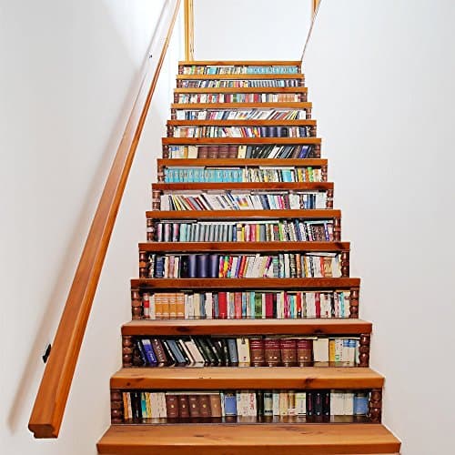 HHY-Emulation bookcase 13 chip staircase posted creative wall
