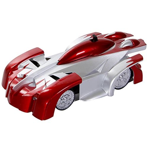 IFixer 4CH Wall Climbing Climber Car, Remote Control RC Rocket Vehicle Zero Gravity Racer Electric Toy Gift for Kids Boys Children Teens Red