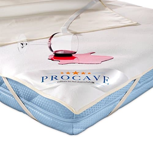 PROCAVE, Waterproof Mattress Protector, Cot Bed Sheets, Water-Resistant Molleton Mattress Cover, Made in Germany…