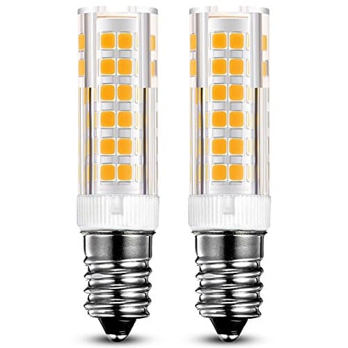 KINDEEP 2-Pack E14 LED Light Bulbs - 7W / 550LM, 60W Halogen Bulb Equivalent, Warm White 3000K, For Fridge Bulbs, 360° Beam Angle, Small Edison Screw(SES)