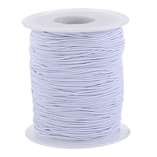 1mm White Hat Elastic - 5 metres - Free Delivery