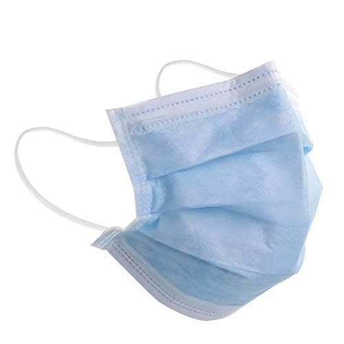 Disposable Face Masks with Ear Loops - Triple Layered Filter | Pack of 20