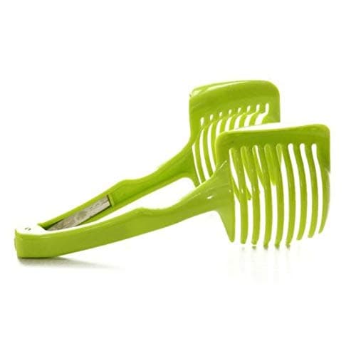 Enzhe Durable and Practical Multifunctional Handheld Fruit Vegetable Slicer Food Tongs Slicing Helper