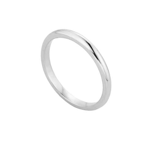 Solid 10k White Gold Baby Ring, Size 1.75