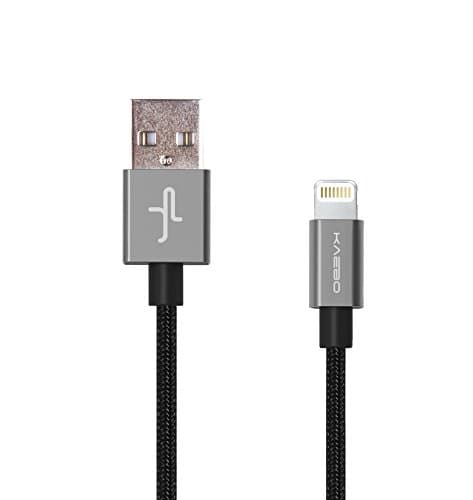 [Apple Lightning Cable] - Juno Power KAEBO - Apple Certified Lightning Cable - 2 Meter (6.5 FT) Lighting Cable for iPhone 6S, 6, 5S and iPad - Grey