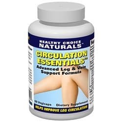 Circulation Essentials Varicose Vein Formula with Diosmin for Aching, Swollen Legs - 60 Vegicaps by Healthy Choice Naturals