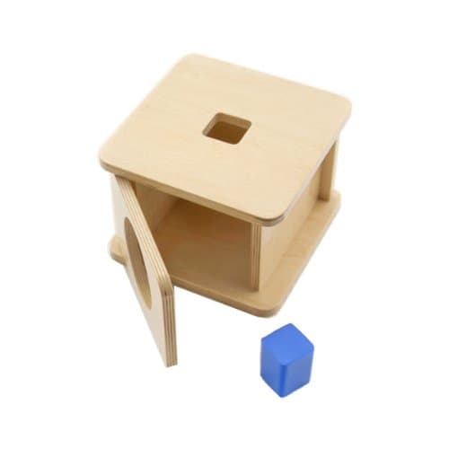 Montessori Imbucare Box with Cube