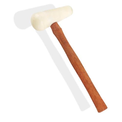Pear-Shape Poly-Head Mallet Maple Hardwood Handle
