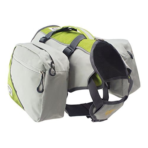 FrontPet Explorer Dog Backpack with Harness and Removable Saddle Bags. Green
