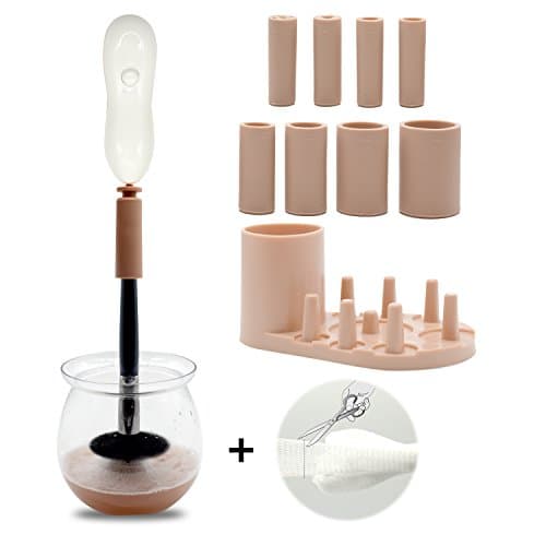 COLOR CLEANER Auto Makeup Brush Cleaner Dryer Spinner, Automatic Make Up Brush Drier, Electric Clean Machine Device to Wash Cosmetic Brushes, Brush Guard Net Mesh