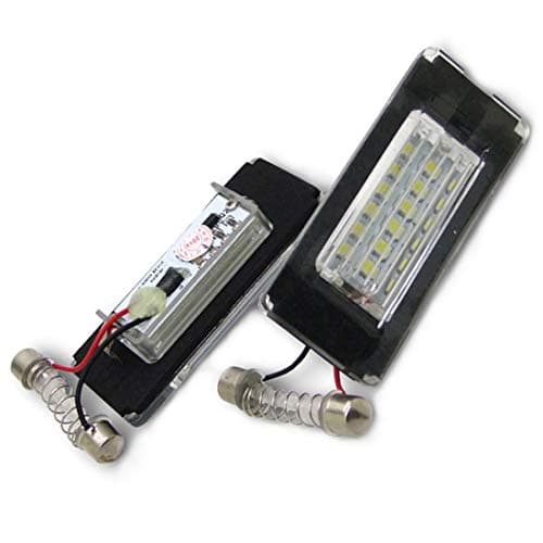 MuChangZi 2Pcs No Error LED Number License Plate Light For B/MW Mini Cooper R56