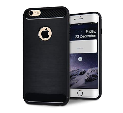 iPhone 6/6s Case, Exkokoro Anti-Falling, Shock-Absorption Bumper and Anti-Scratch Air Cushion Soft TPU Case For iPhone 6/iPhone 6s(Black)