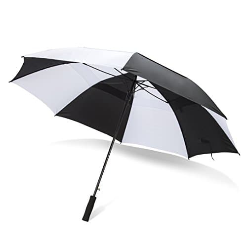 Third Floor Umbrellas 62/68 Inch Automatic Open Golf Umbrella - Extra Large Vented Windproof Waterproof Sturdy Double Canopy