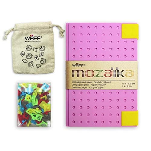 WAFF, Soft Silicone Mozaika Journal Combo, 5.75" x 4" x 1" - Lavender