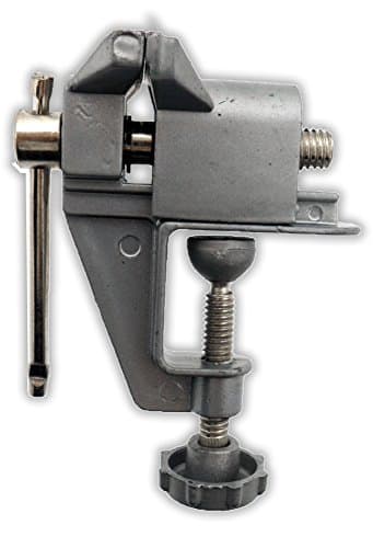 BENCH WIZARD Portable Table Vise | 5" (12.7 cm) Height | 40 mm Opening | 90-Degree Angle Precision | Versatile & Secure | Essential Tool for Crafting & Repairs