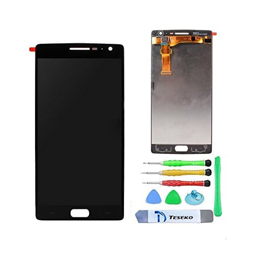 Teseko Screen Digitizer Replacement Parts for OnePlus One + Free Tools--Black