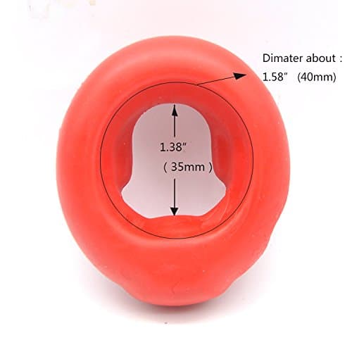 Red Man’s Toy Delay Ring Silicone Massage Ring,Dia 1.58inch/40mm