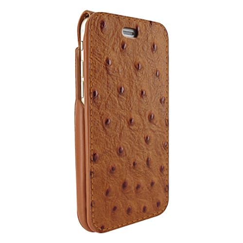 Piel Frama iPhone 7 Plus / 8 Plus iMagnumCards Leather Case - Tan Cowskin-Ostrich