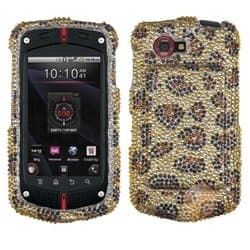 MYBAT Leopard Skin/Camel Diamante Protector Cover compatible with CASIO: C811 (G'zOne Commando 4G)