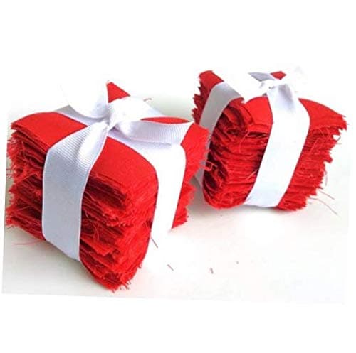 Fabric 200 Pure Red Moda Bella Solid precut Mini Charm Pack 2.5" Squares Quilt Fabric