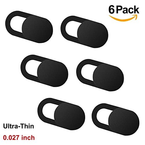 Webcam Cover Slider (6 Pack) Valefod, Ultra Slim Advanced Web Camera Cover Computer, PC, Laptop, MacBook, iPad, Tablet, iPhone, Smart Phone, Surface Pro, Protecting Your Privacy Security