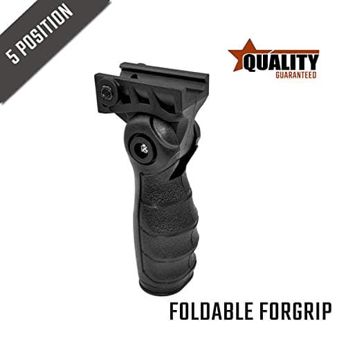 LAVENDO Folding Foldable 5-Position Front Vertical Fore Accessory Handle (B)