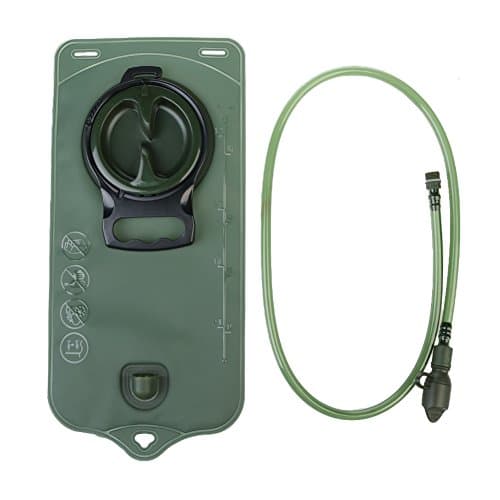 Hydration Water Bladder 2L, Hydration Pack,Sports Backpack Reservoir System With Insulated Mouth Tube Valve - Best for Camping Hiking Climbing Outdoor Cycling and Running,green &blue. (green)