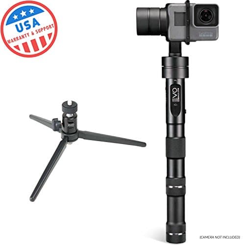 EVO GP-PRO 3 Axis Gimbal GoPro Stabilizer for Hero4, Hero5 or Hero6 Black & Virb Ultra 30 Action Cameras - 1 Year US Warranty | Includes: EVO GP-PRO + GS-75 Tripod