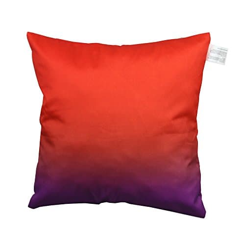 Best Token 17"x17" Polyester Gradient Color Decorative Pillow Case Cover Without Insert (Purple)