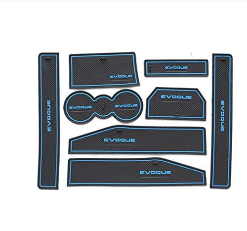 linfei For Range Rover Evoque 2012-2018 Door Groove Mat Non-Slip Rubber Interior Car Door Armrest Storage Panel Mat Car Styling