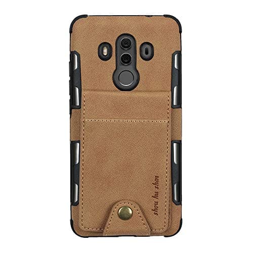 Wallet Compatible Case for Huawei Mate 10 Pro,Slim Hard PC Protection Cover with Card Holder Slots for Mate 10 Lite