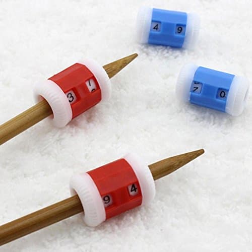 Manual Counter Length 2.2cm Diameter 1.5cm Plastic Knitting Lines Number Calculator Tool Randomly Color -Pier 27