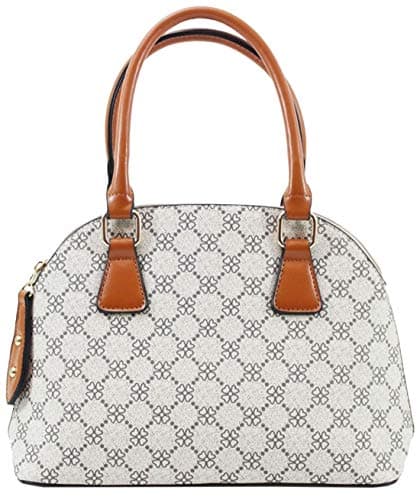 Ladies Handbag Tote Check Checkered Pattern Plus Lip Balm Mini Emery Board Set