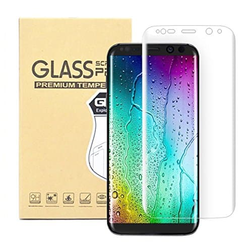 Galaxy S8 Screen Protector, ICEBLY Samsung S8 Silk 3D Curved Edge to Edge Full Coverage HD Ultra Clear Tempered Glass Anti-shatter Film.(transparent)