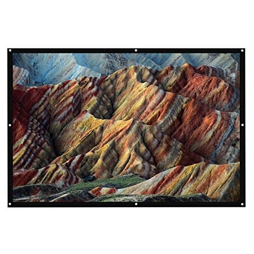 Thinkga 84" Outdoor Projector Screen, Foldable Material Fabric