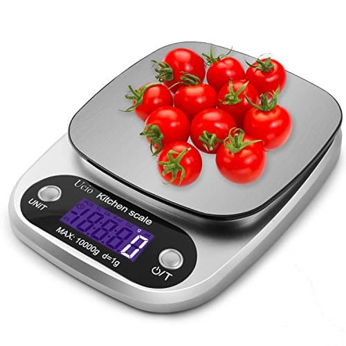 Digital Kitchen Scale,Ucio Multifunction High-precision Kitchen Scale, Food Scale with LCD Display for Baking Kitchen Cooking, 22lb 10kg, Tare Function & Easy Clean (Batteries Included)