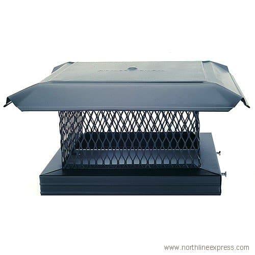 Pro 12" x 12" Galvanized Single-Flue Chimney Cap 3/4" Mesh