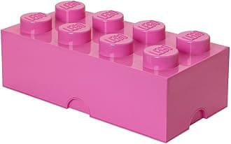 Room Copenhagen LEGO Storage Brick With 8 Knobs, in Medium Pink